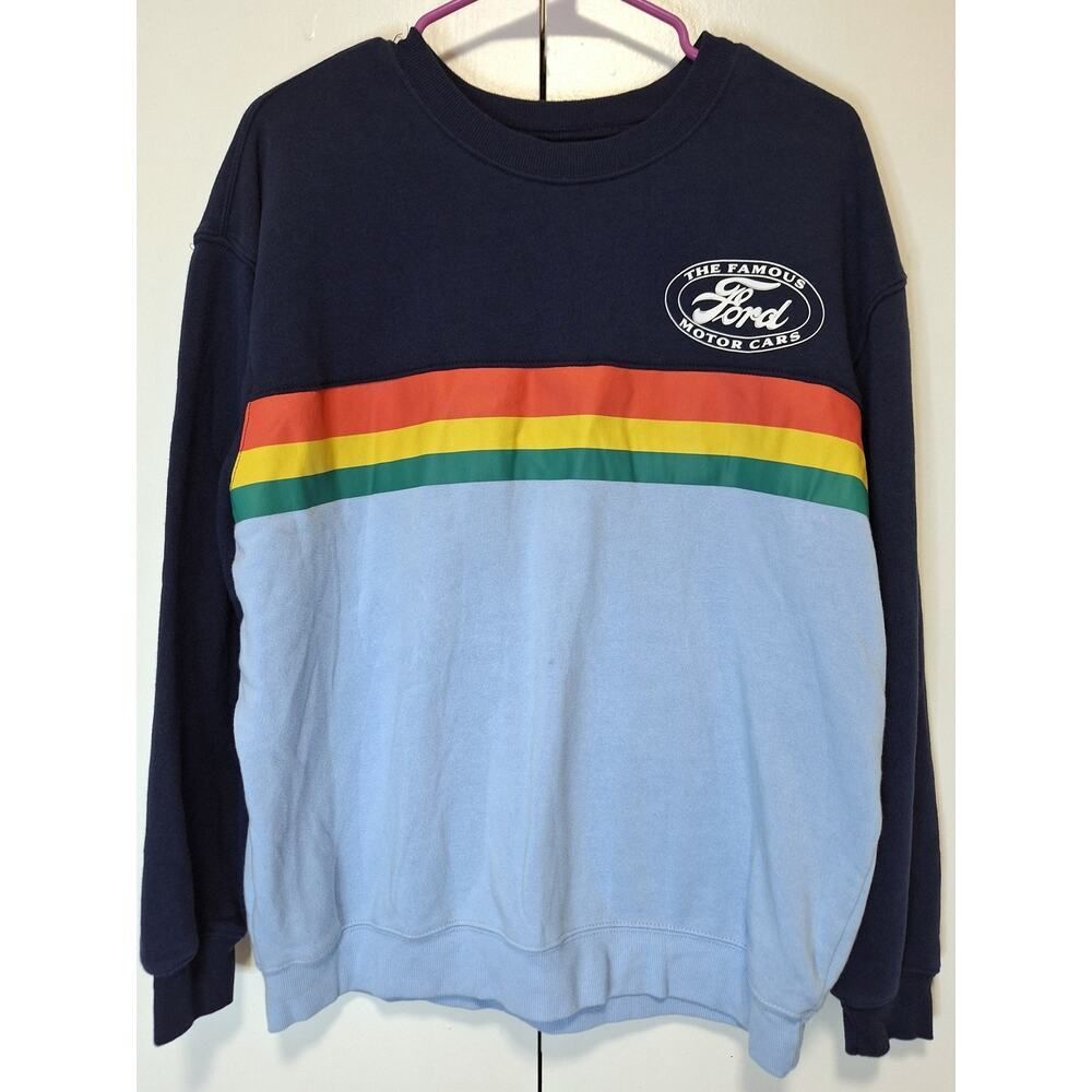 Ford Motors Official Licensed Womans Crewneck Sweatshirt Logo Design Sz Large